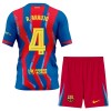 Fotballtrøye FC Barcelona R. Araujo 4 Fjerdedrakt 2025-26 Kortermet - Barn(+ Shorts)